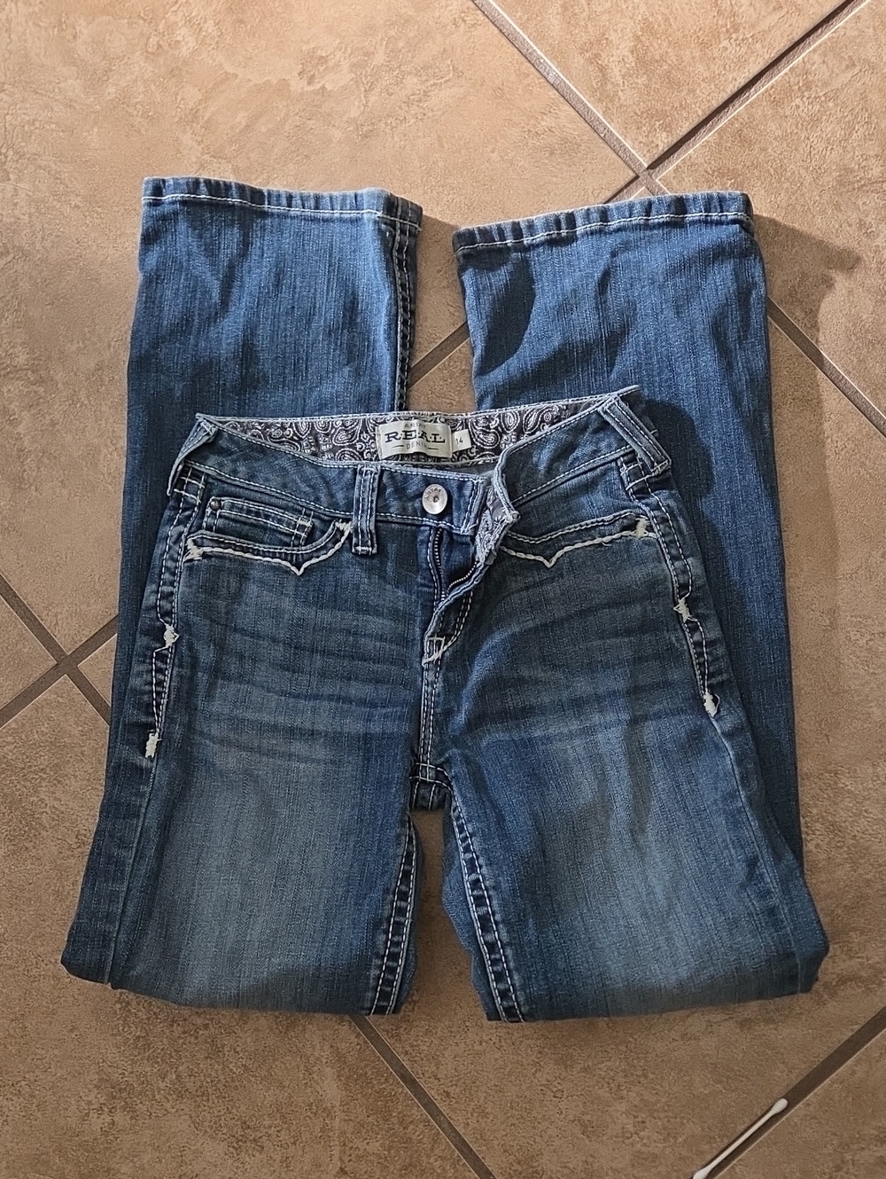 Ariat Girls Medium Blue Bootcut Jeans